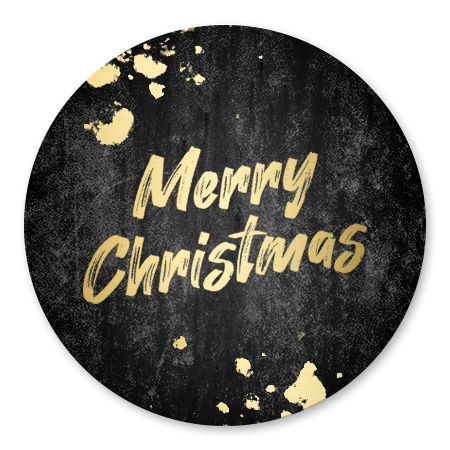 Gouden Merry Christmas met beton